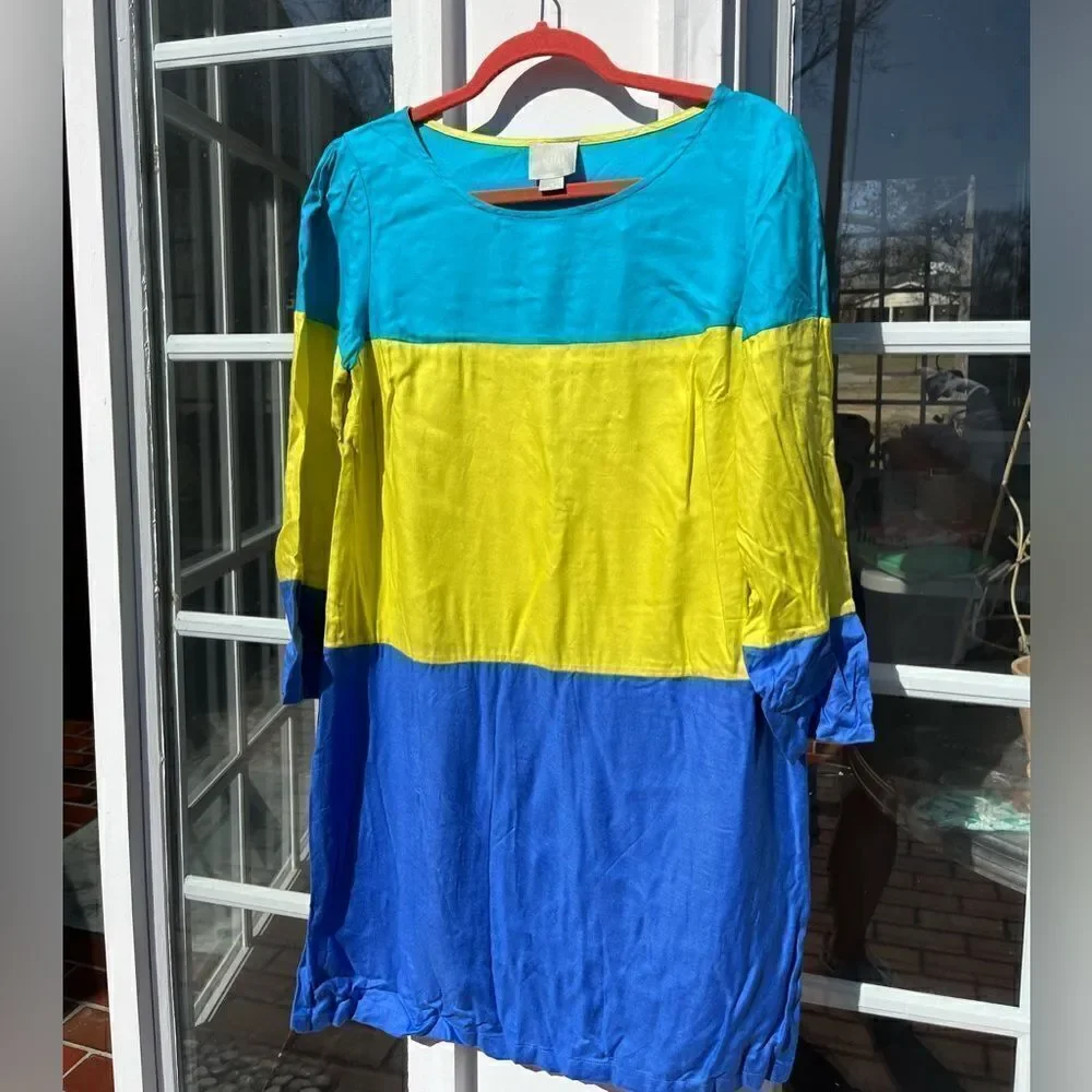 Anthropologie Maeve Colorblocked Dress